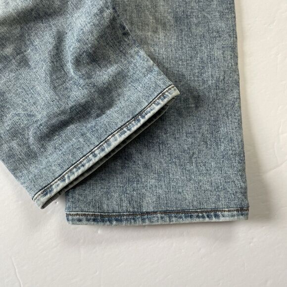 Frame L'Homme Slim Jeans Men’s 34 Hemmed to 28” Light Wash Blue Denim Stretch - Picture 6 of 12